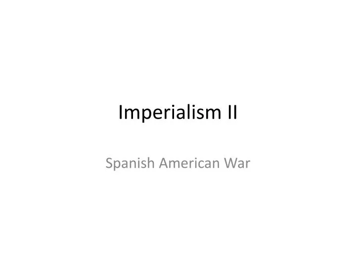 imperialism ii