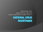 National Drug Shortages