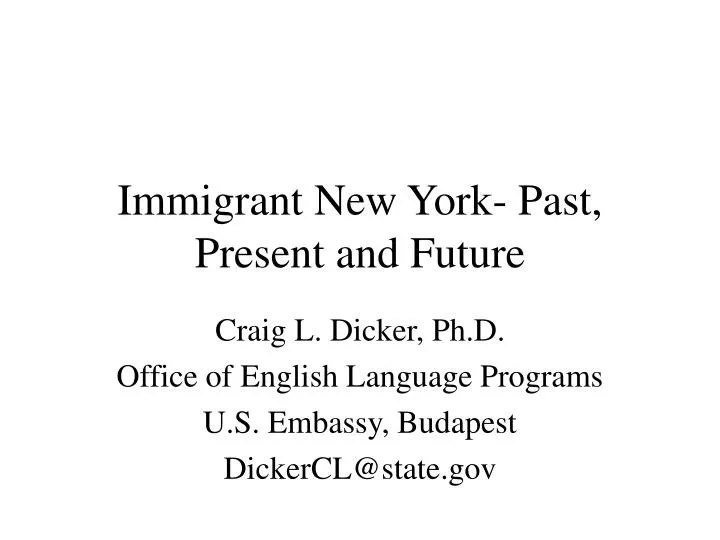 immigrant new york past present and future
