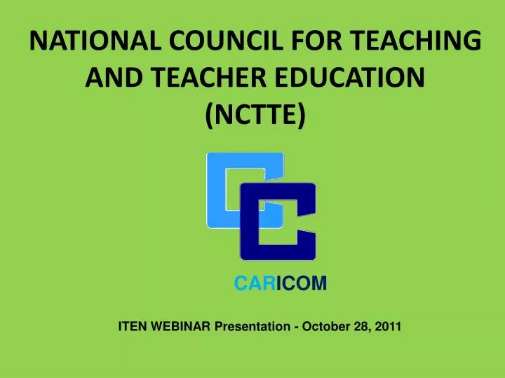 national council for teaching and teacher education nctte