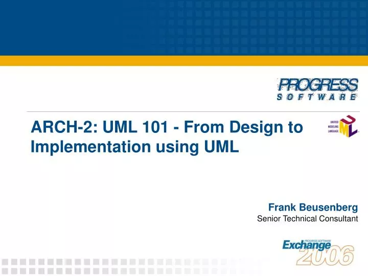 arch 2 uml 101 from design to implementation using uml