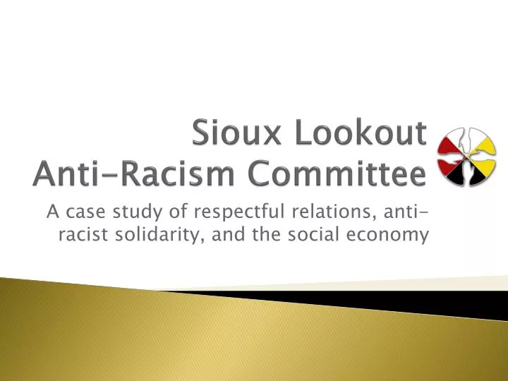 sioux lookout anti racism committee