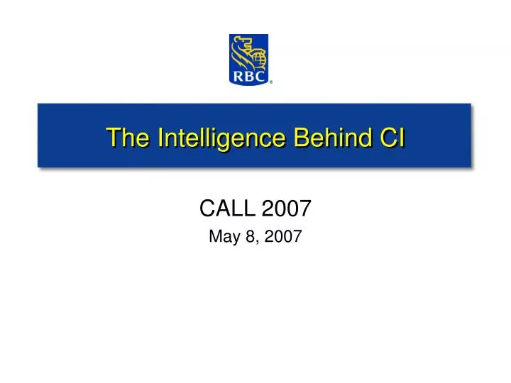 the intelligence behind ci