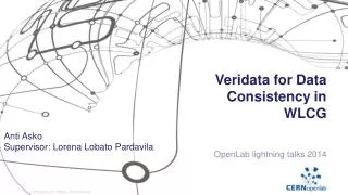 Veridata for Data Consistency in WLCG