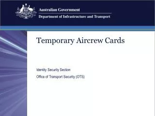 Temporary Aircrew Cards