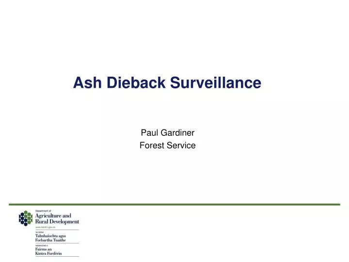 ash dieback surveillance