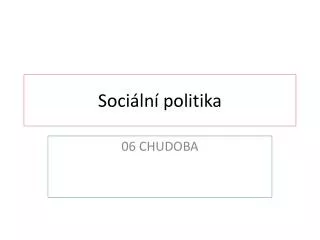 soci ln politika