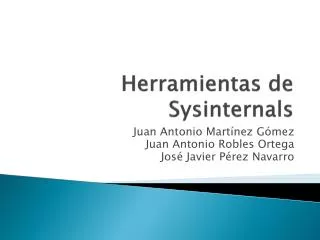 herramientas de sysinternals