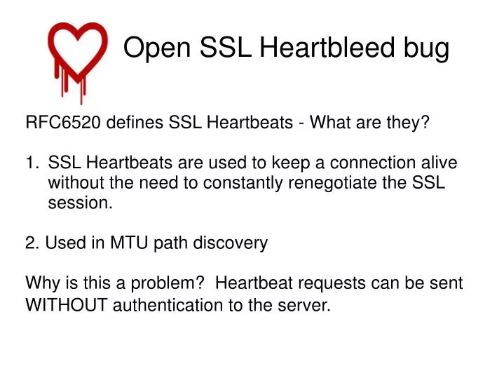 open ssl heartbleed bug