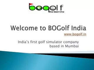 Golf simulator in India