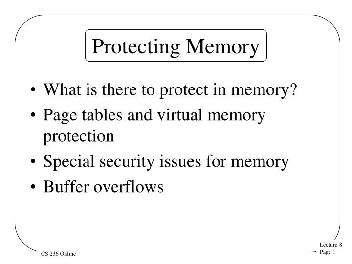 protecting memory