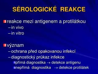 s rologick reakce