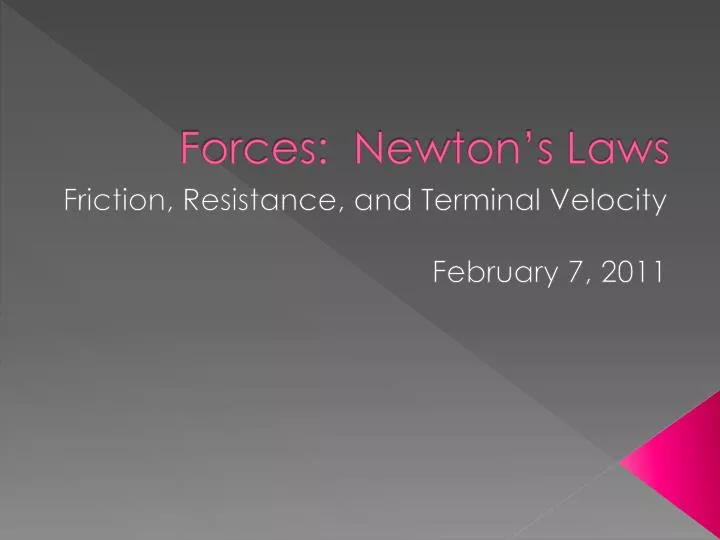 forces newton s laws