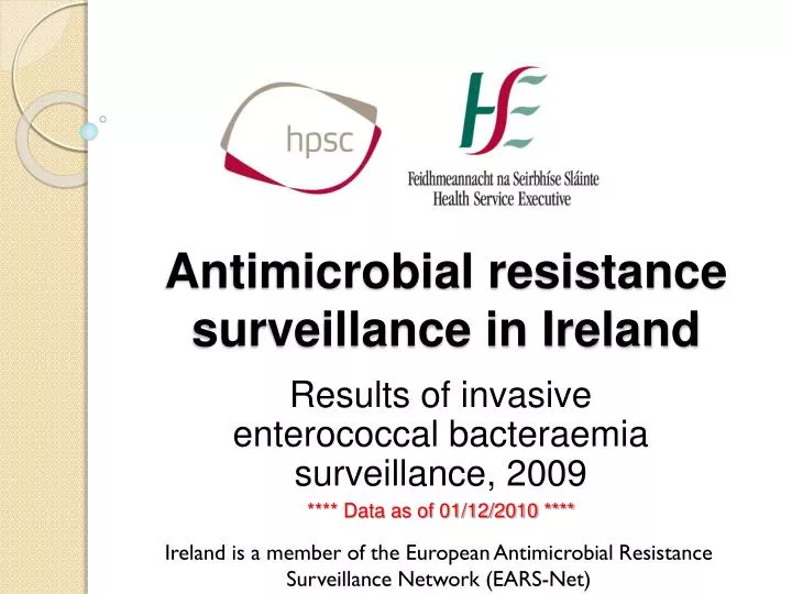 antimicrobial resistance surveillance in ireland