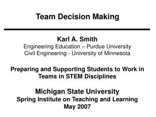 team decision making