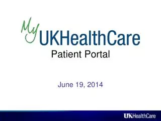 Patient Portal February 27, 2014