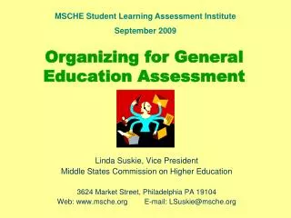 Organizing for General Education Assessment