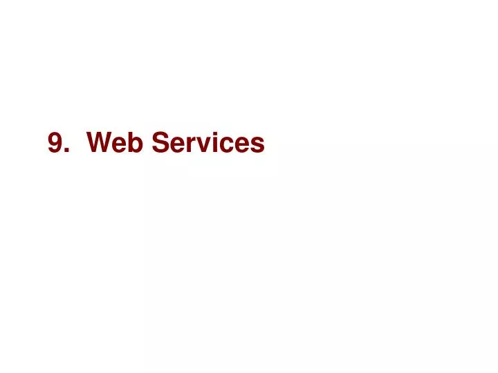 9 web services