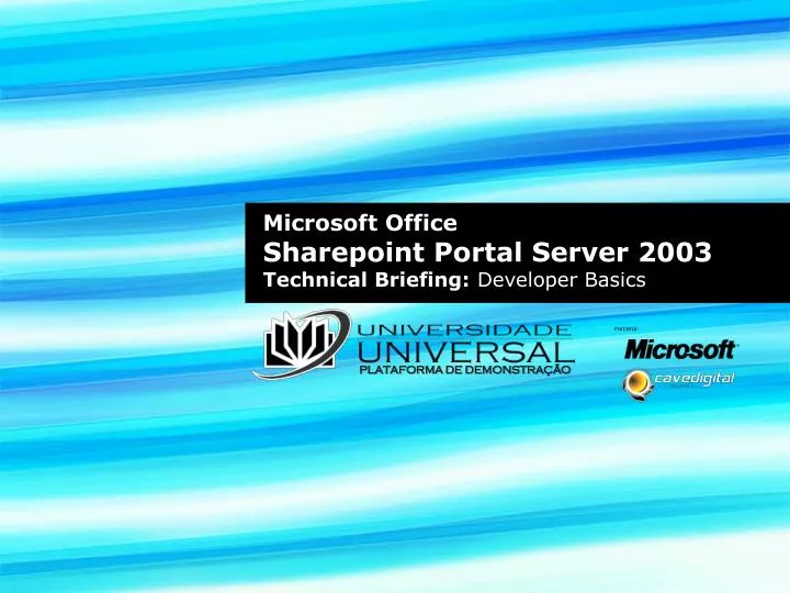 microsoft office sharepoint portal server 2003 technical briefing developer basics