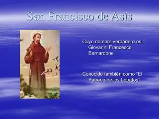 san francisco de as s