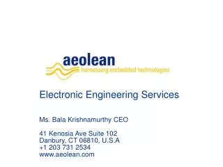 Aeolean Inc: The Company