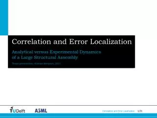 Correlation and Error Localization