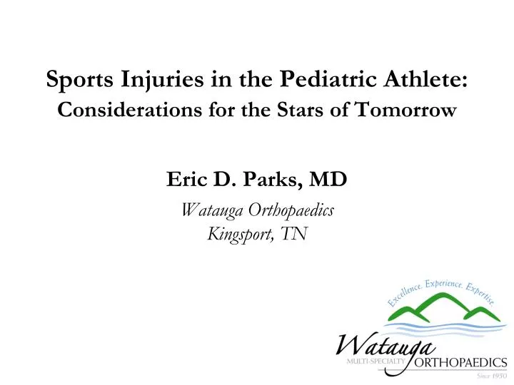 sports injuries in the pediatric athlete considerations for the stars of tomorrow