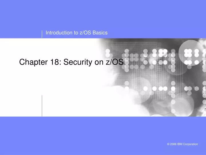chapter 18 security on z os