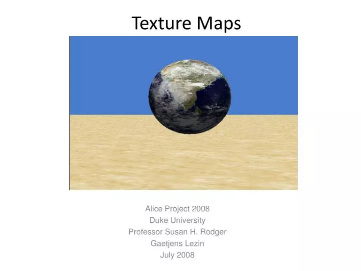 texture maps