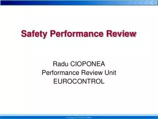 Safety Performance Review