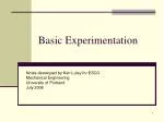 Basic Experimentation - slide 1