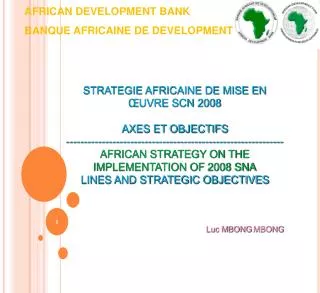 AFRICAN DEVELOPMENT BANK BANQUE AFRICAINE DE DEVELOPMENT