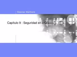 cap tulo 9 seguridad en z os