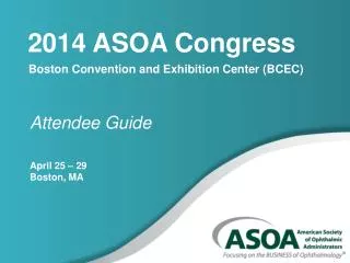 2014 ASOA Congress