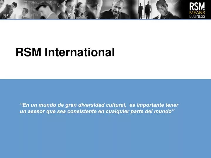 rsm international