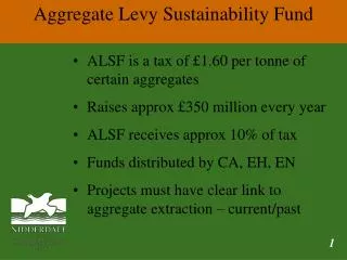 Aggregate Levy Sustainability Fund