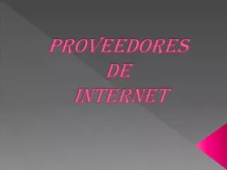 proveedores de internet