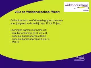 vso de widdonckschool weert