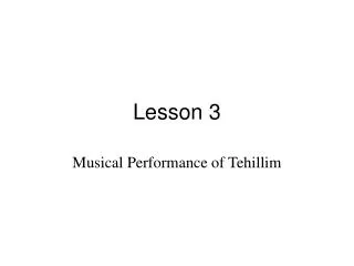 lesson 3