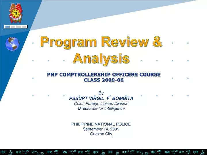 pnp comptrollership officers course class 2009 06