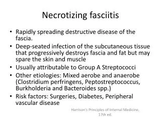 Necrotizing fasciitis