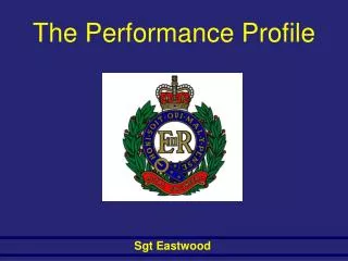 The Performance Profile