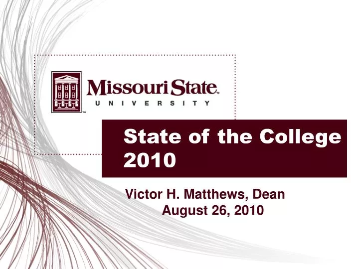 state of the college 2010
