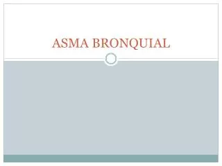 asma bronquial
