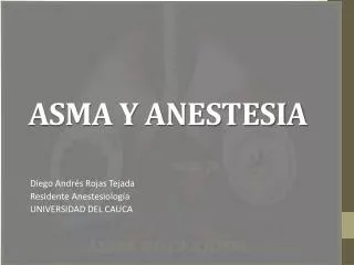 asma y anestesia