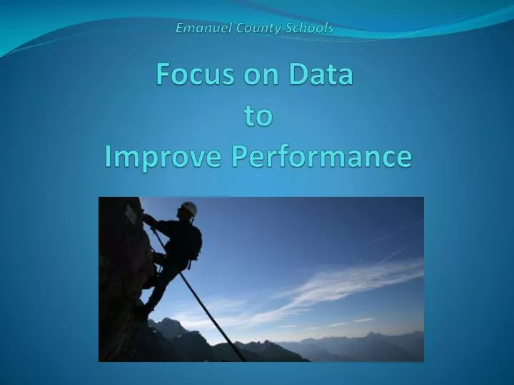 emanuel county schools focus on data to improve performance