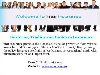 General Business & Builder Insurance Provider in Australia