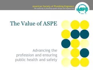 The Value of ASPE