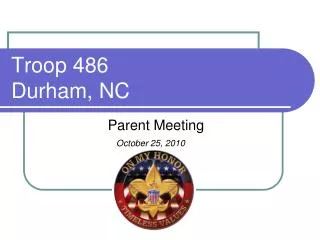 Troop 486 Durham, NC