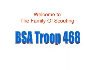 Welcome to The Family Of Scouting